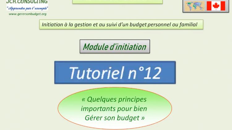 Module INITIATION – Gérer Son Budget